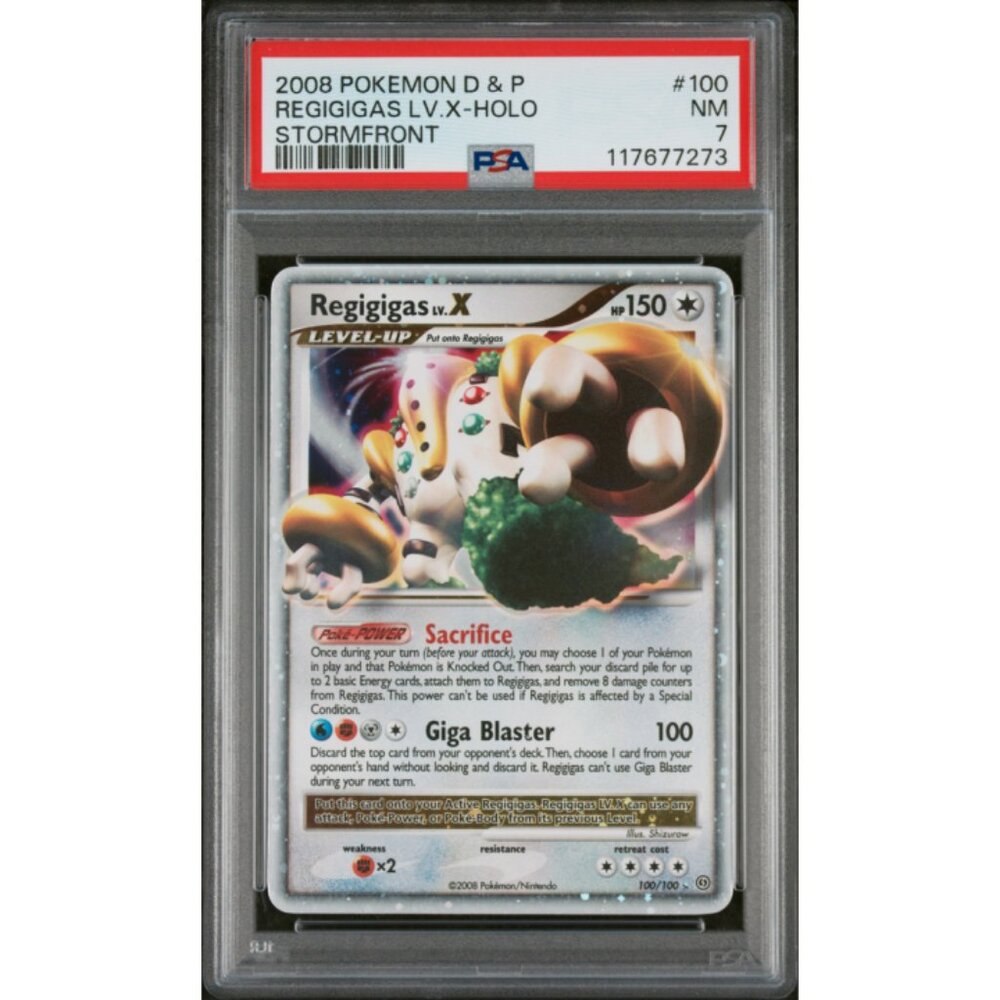 REGIGIGAS LV.X PSA7 | 2008 POKEMON DIAMOND & PEARL STORMFRONT #100